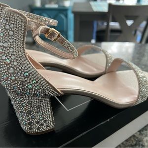 Size 10 Block Heel formal shoe new in box. Gorgeous beading.